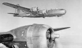 B-29s in flight